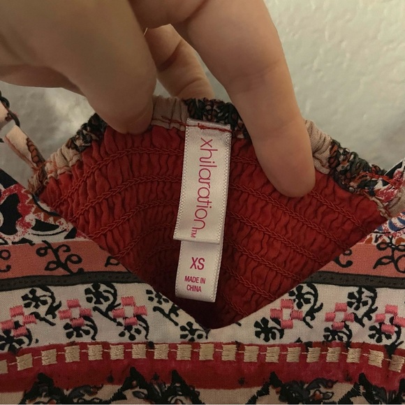 Xhilaration Bohemian Embroidered Maxi Dress Size XS - Picture 6 of 7